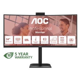 AOC / CU34E4CW / 34" / VA / wQHD / 120Hz / 4ms / Černá  (CU34E4CW)