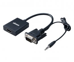 AKASA - VGA na HDMI s audio kabelem  (AK-CBHD23-20BK)