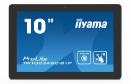 10" iiyama TW1023ASC-B1P, IPS, HD, capacitive, 10P, 450cd/ m2, mini HDMI, WiFi, Webcam, Android 8.1  (TW1023ASC-B1P)
