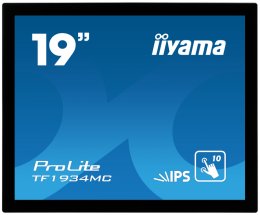 19" iiyama TF1934MC-B7X: IPS, 1280x1024, capacitive, 10P, 350cd/ m2, VGA, DP, HDMI, IP65, černý  (TF1934MC-B7X)