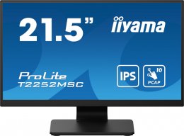 22" LCD iiyama T2252MSC-B2: IPS,FHD,10P,DP,HDMI  (T2252MSC-B2)
