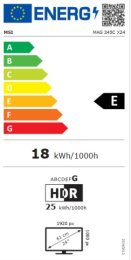 MSI MAG 245C X24 23.6" / FHD / VA / 240Hz / 1ms / 1500R  (MAG 245C X24)