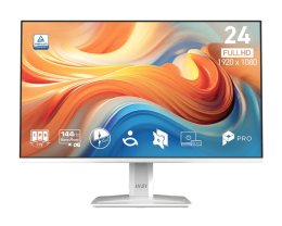 MSI Pro / MP243W E14 / 23,8" / IPS / FHD / 144Hz / 1ms / Bílá  (PRO MP243W E14)