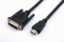 TB Touch HDMI A Male to DVI (24+1) Male 1.8m  (AKTBXVH1PDVI18B)