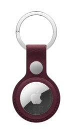 AirTag FineWoven Key Ring - Burgundy  (MKG04ZM/A)