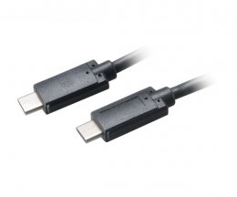 AKASA - USB 3.1 typ C na typ C kabel - 100 cm  (AK-CBUB26-10BK)