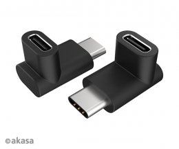 AKASA - 90° USB 3.1 Gen 2 Type-C na Type-C 2 ks  (AK-CBUB63-KT02)