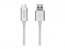 Kabel AVACOM TPC-100S USB - USB Type-C, 100cm, stříbrná  (DCUS-TPC-100S)