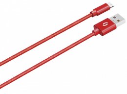 ALIGATOR PREMIUM 2A kabel, Micro USB 2m, červený  (DATKP19)