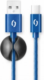 ALIGATOR PREMIUM 2A kabel, USB-C, modrá  (DATKP30)