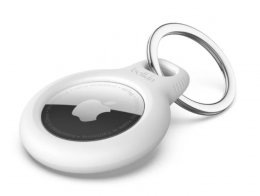 Belkin pouzdro s kroužkem na klíče pro Airtag bílé  (F8W973btWHT)