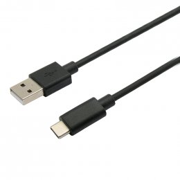 Kabel C-TECH USB 2.0 AM na Type-C kabel (AM / CM), 1m, černý