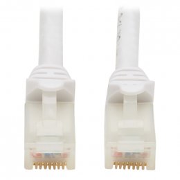 Tripplite Ethernetový kabel Cat6a 10GSnagless UTP,PoE,(RJ45 Samec/ Samec),Antibakt.Safe-IT,bílá,2.13m  (N261AB-007-WH)