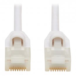 Tripplite Ethernetový kabel Cat6a 10GSnagless UTP,(RJ45 Samec/ Samec),tenký,Antiba.Safe-IT,bílá,2.13m  (N261AB-S07-WH)