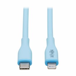 Tripplite Kabel USB-C/ Lightning Synch/ Nabíjení,MFi,Samec/ Samec,Safe-IT Antibakt,flex,sv.modrá,1.83m  (M102AB-006-S-LB)