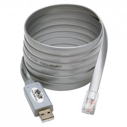 Tripplite Adaptér USB-A/ RJ45, kompatibilný s Cisco, 250Kb/ s (Samec/ Samec), sivý kábel 1.83m  (U209-006-RJ45-X)