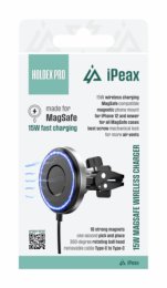 DRŽÁK DO AUTA S BEZDRÁT. NABÍJENÍ HOLDEX PRO ČERNÝ  (90010148)
