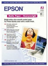 EPSON A3,Matte Paper Heavyweight (50listů)  (C13S041261)