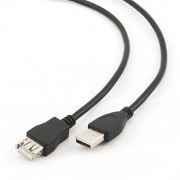 Kabel USB A-A 3m 2.0 prodlužovací HQ Black  (CCP-USB2-AMAF-10)