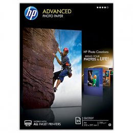 HP Advanced Photo Paper,  lesk, 25 listů A4  (Q5456A)