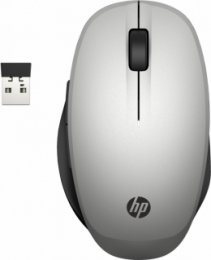 HP wireless mouse/ dual-mode/ silver  (6CR72AA#ABB)