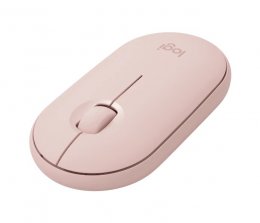 Logitech Pebble M350/ Cestovní/ Optická/ Bezdrátová USB + Bluetooth/ Růžová  (910-005717)