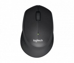 Logitech M330 / Kancelářská / Optická / Pro praváky / 1 000 DPI / Bezdrátová USB / Černá  (910-004909)
