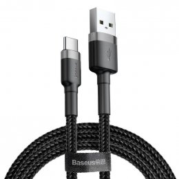 Baseus CATKLF-BG1 Cafule Kabel USB-C 3A 1m Grey / Black