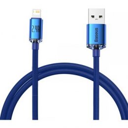 Baseus CAJY000003 Crystal Shine Series Datový Kabel USB - Lightning 20W 1,2m Blue  (6932172602697)