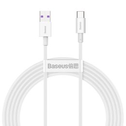 Baseus Superior Series Fast Charging Datový Kabel USB-A - USB-C 66W 2m White  (6953156205529)
