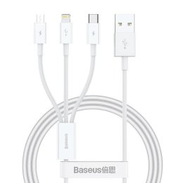 Baseus Superior Series Fast Charging Datový Kabel USB-A - USB-C / microUSB / Lightning 3.5A 0.5m Stellar  (6932172635039)