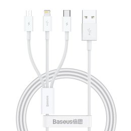 Baseus Superior Series Fast Charging Datový Kabel USB-A - USB-C / microUSB / Lightning 3.5A 1m Stellar W  (6932172635022)