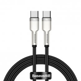 Baseus Datový kabel Cafule USB-C/ USB-C 1m 100W (20V 5A) černý  (6953156202320)