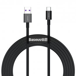 Baseus Datový kabel Superior Series USB/ USB-C 66W 2m (11V 6A) černý  (6953156205512)
