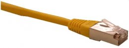 Patch cord FTP cat5e 0,25M žlutý  (1595)