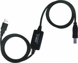 PremiumCord USB 2.0 repeater a propojovací kabel A/ M-B/ M 10m  (ku2rep10ab)