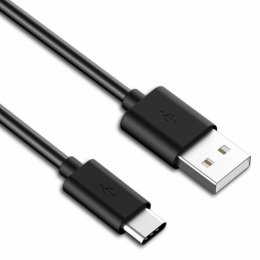 Kabel USB - USB-C 3.1, rychlé nabíjení 3A, 50cm černý  (ku31cf05bk)