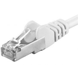 Premiumcord Patch kabel CAT6a S-FTP, RJ45-RJ45, AWG 26/ 7 1m, bílá  (sp6asftp010W)