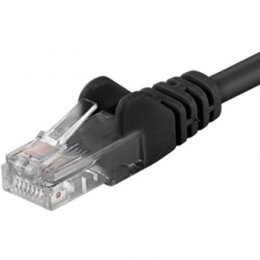 Patch kabel UTP RJ45-RJ45 level 5e 1,5m, černý  (sputp015C)