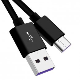 PremiumCord Kabel USB 3.1 C/ M - USB 2.0 A/ M, Super fast charging 5A, černý, 2m  (ku31cp2bk)