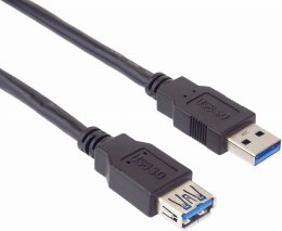 PremiumCord prodlužovací USB 3.0 kabel 0,5m  (ku3paa05bk)