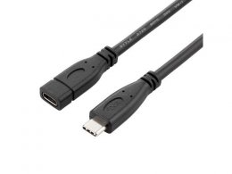 PremiumCord Prodlužovací kabel USB 3.2 generation 2, C/ male - C/ female, 1m  (ku31mfa1)