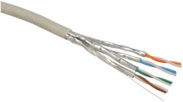 Instalační kabel Solarix CAT6A STP LSOH Dca-s1,d2,a1 500m/ cívka SXKD-6A-STP-LSOH  (26000025)