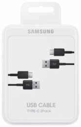 Samsung Kabel USB typ C 2ks Black  (EP-DG930MBEGWW)