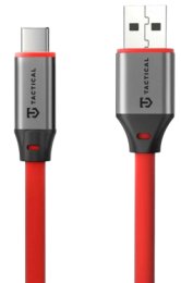 Tactical Fat Man 2.0 Cable USB-A / USB-C 1m Red  (8596311292347)