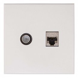 EDC2000 CD Modulaire coax and data wall box incl. white cover plate 695020784  (695020784)