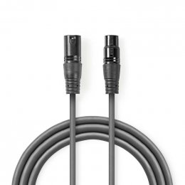 Vyvážený Audio kabel | XLR 3pinový Zástrčka  COTG15010GY100  (COTG15010GY100)