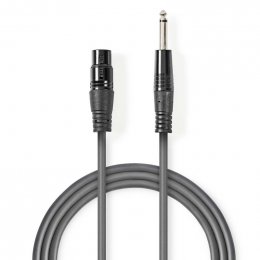 Nevyvážený Audio Cable | XLR 3kolíková Zásuvka  COTG15120GY100  (COTG15120GY100)