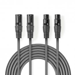 Vyvážený Audio kabel | 2x XLR 3pinový Zástrčka  COTH15030GY30  (COTH15030GY30)