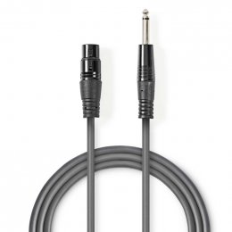 Nevyvážený Audio Cable | XLR 3kolíková Zásuvka  COTH15120GY15  (COTH15120GY15)